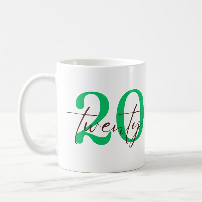 Tjugonde 20-årsjubileumspersonalisation kaffemugg (Vänster)