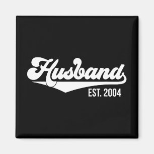 Tjugonde Bröllop-årsdagen Make Est 2004 T-shirt. Magnet