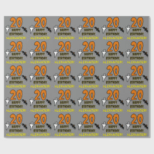 Tjugonde födelsedagen: Spooky Halloween Theme, ege Presentpapper
