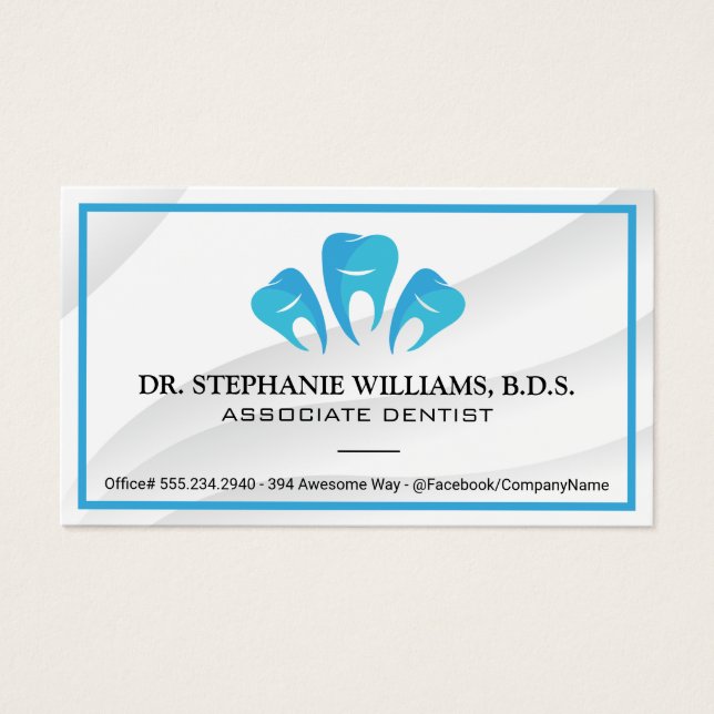 tjugonde Logotypen | Dentalt Visitkort (Framsidan)