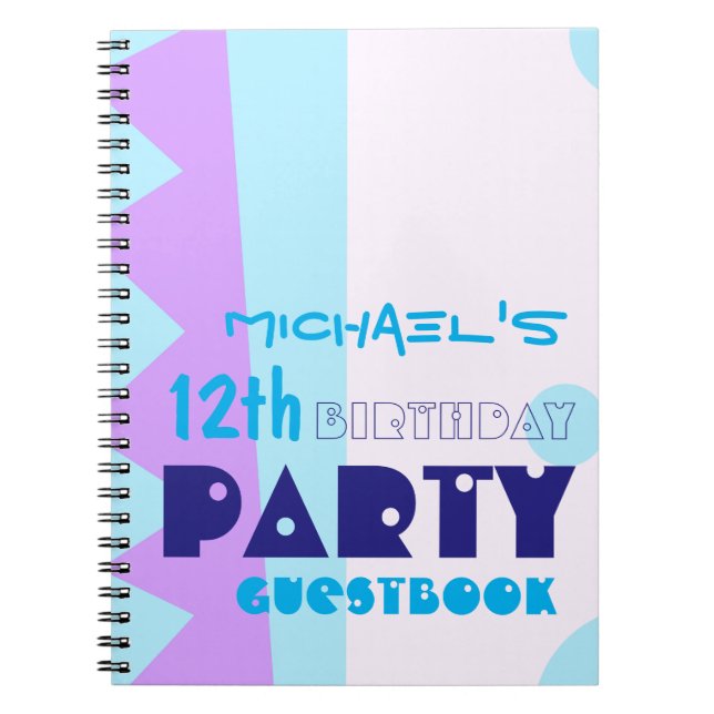 Tjugonen av Monster 12:e Födelsedagsfest Guestbook Anteckningsbok (Framsidan)