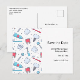 Tjugonen och Verktyg Pension i Dental Mönster Meddelande Vykort