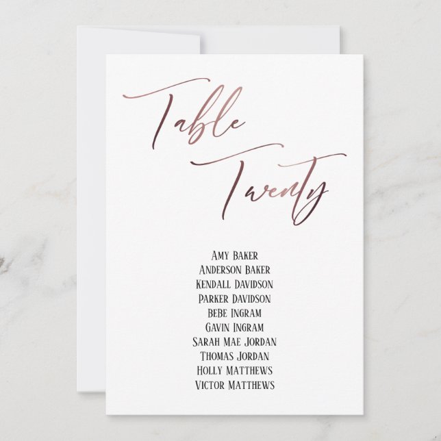 Tjugosidighetsschema för handskriftsritning Bord i (Framsida)