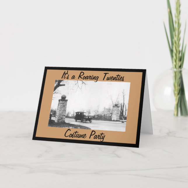 Tjugotielns tema för Party Inbjudan (Framsida)