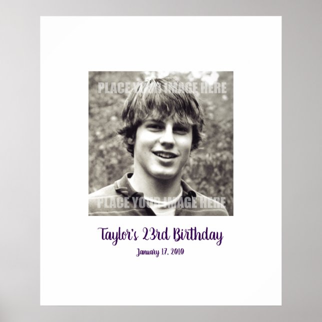 Tjugotredje födelsedag, 23:e inloggning i Party Bo Poster (Framsidan)