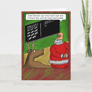 Tjugotvå julkort: Naughty and Nice Helgkort