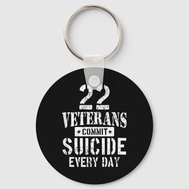 Tjugotvå veteraner begår självmord varje dag nyckelring (Framsida)