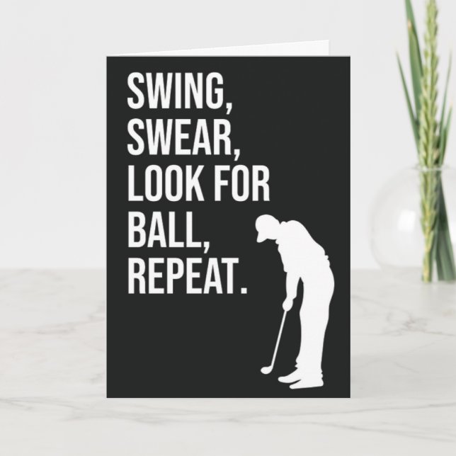 Tjuliga Golfkort för Friend Golfer Him Kort (Framsida)