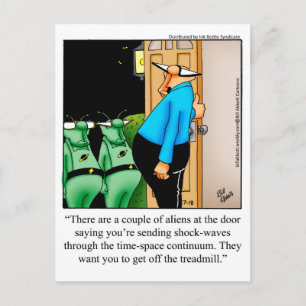 Tjuliga Utomjordingar Humor ’Spectickles’ vykort
