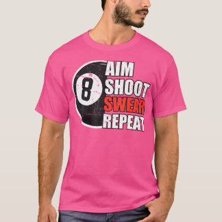 Tjunokonst Bassäng för Cue Sport Bassäng Player Bi T Shirt