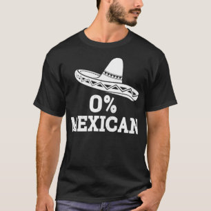 Tjuny 0 mexikan med sombrero för Cinco de Mayo co T Shirt