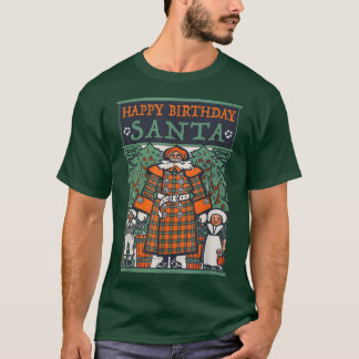 Tjuny Atheist-jul - Grattis på födelsedagen Santa T Shirt