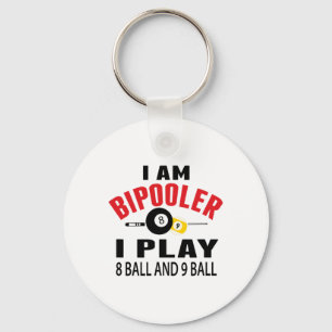 Tjuny Billiards Bassäng Player Gift I Spela Bassän Nyckelring