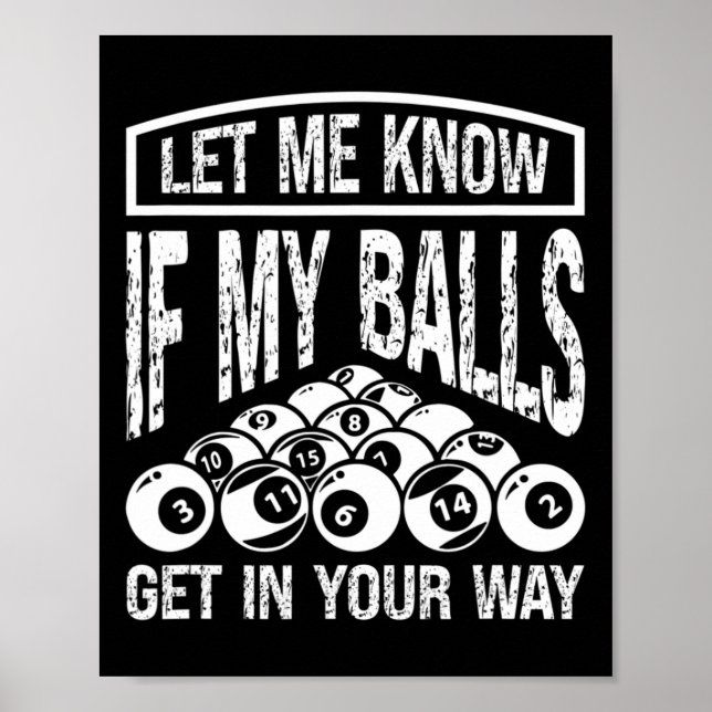 Tjuny Billiards Player Snooker Billiard Bassäng Pl Poster (Framsidan)