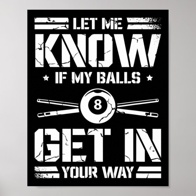 Tjuny Billiards Player Snooker Billiard Bassäng Pl Poster (Framsidan)