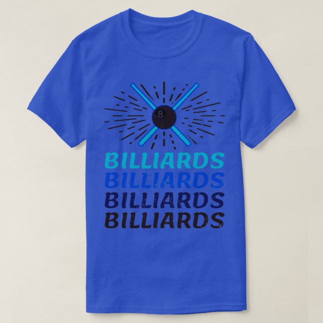 Tjuny Billiards Shirt Vintage Retro GiftTShirt T (Design framsida)