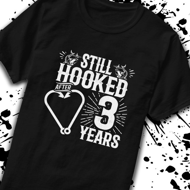 Tjuny Cute 3:e årsdagen Par, gift 3 år T Shirt (Skapare uppladdad)