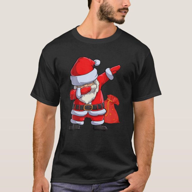 Tjuny Dabbing Santa Dab Dance Gift for K T Shirt (Framsida)