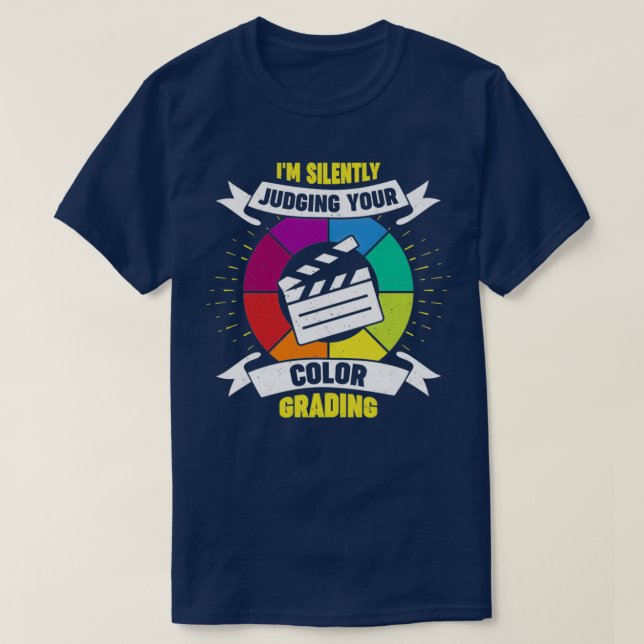 Tjuny Färg Grading Video Editor Gift T Shirt (Design framsida)