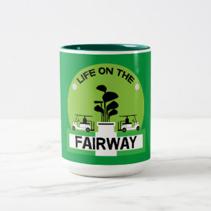 Tjuny Golfing Pros Golfing Fanatics Sports Två-Tonad Mugg