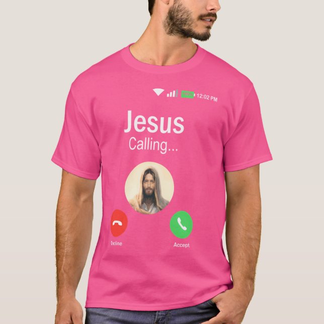 Tjuny Jesus Gets Religion Christian Baptism Gift T Shirt (Framsida)