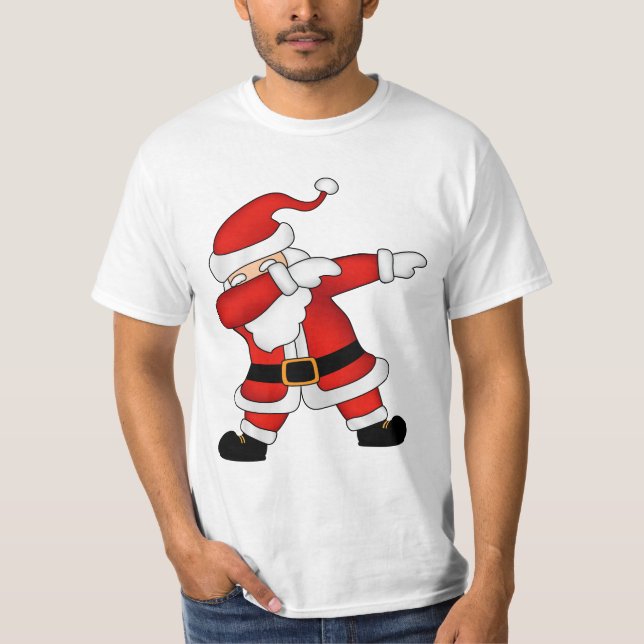 Tjuny jul Jultomten Dabbing T-Shirt (Framsida)