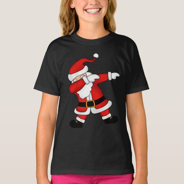 Tjuny jul Jultomten Dabbing T-Shirt (Framsida)