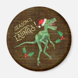 Tjuny jul Velociraptor Dinosaur Eatings Magnet