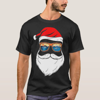 Tjuny JULAFTON-jul i juli Sommar Santa T Shirt