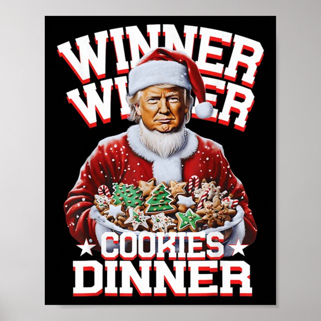 Tjuny jultomtrump Vinnare Cookies Poster (Framsidan)