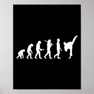Tjuny Karate Evolution Gift for Martial Artists Poster