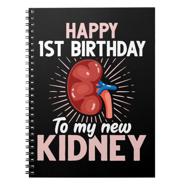 Tjuny Kidney Transplant-årsdag Anteckningsbok (Framsidan)