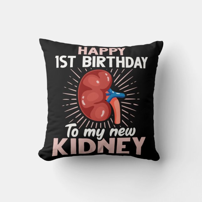 Tjuny Kidney Transplant-årsdag Kudde (Framsida)