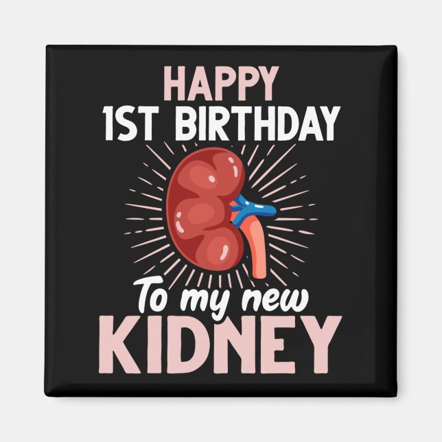 Tjuny Kidney Transplant-årsdag Magnet (Framsidan)