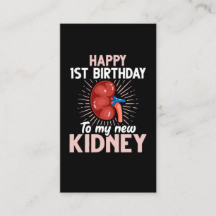 Tjuny Kidney Transplant-årsdag Visitkort