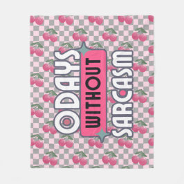 Tjuny Mamma 0 dagar utan Sarcasm Fleecefilt