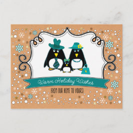 Tjuny Penguin-familjen, 3 julvykort Helg Vykort