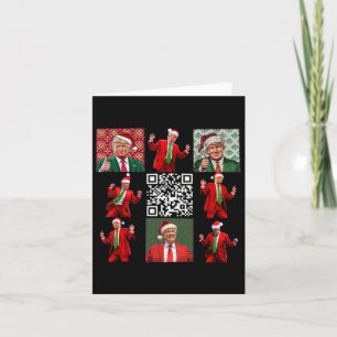 Tjuny Qr Ordförande Trump jul Dancing Dance M Kort