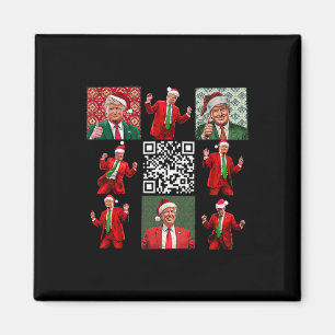 Tjuny Qr Ordförande Trump jul Dancing Dance M Magnet