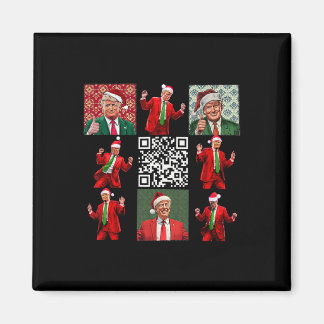 Tjuny Qr Ordförande Trump jul Dancing Dance M Magnet