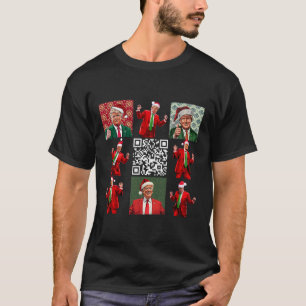 Tjuny Qr Ordförande Trump jul Dancing Dance M T Shirt