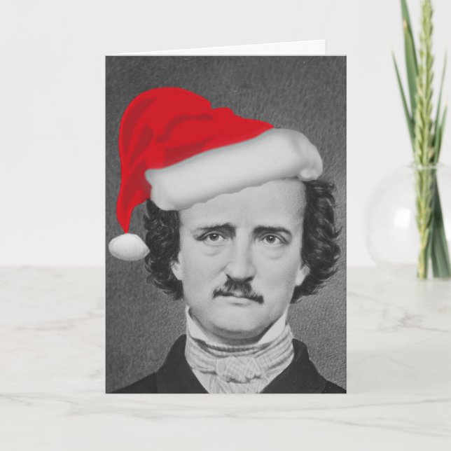 Tjuny Santa Poe - Quoth Raven God jul Helgkort (Framsida)