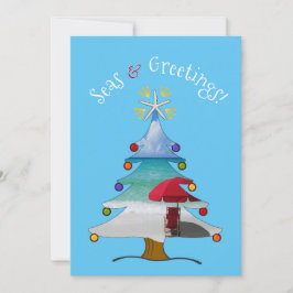 Tjuny Seas och Hälsning Photo Beach jul Julkort