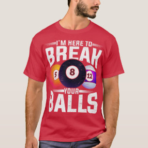 Tjuny Snooker 8 Boll Bassäng Billiard Player Billi T Shirt