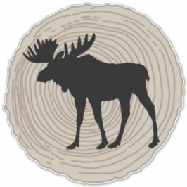 Tjur Älg Djur Natur Rustik Klistermärken