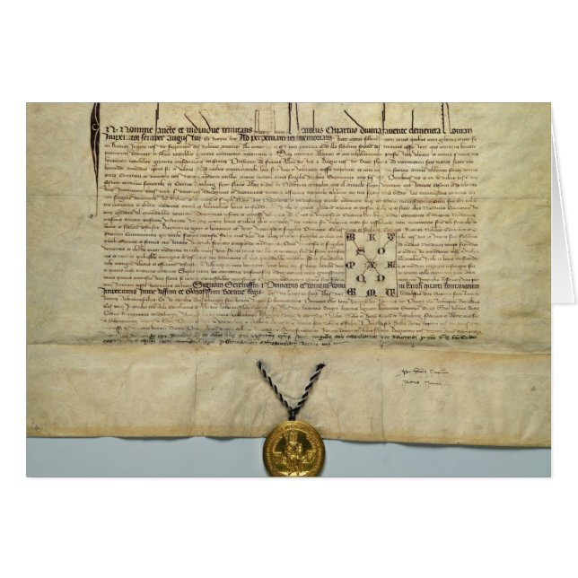 Tjur av den heliga romerska kejsaren för Charles Hälsningskort (Framsidan Horizontal)