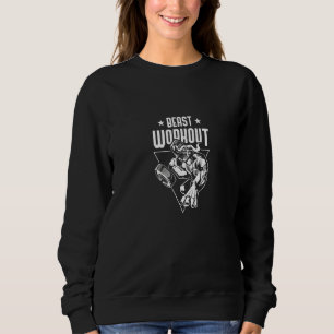 Tjur Beast Workout Oxen Tyngdlyftning Gym Fitness T Shirt