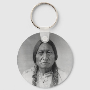 Tjur för sitta för Lakota indian högsta Nyckelring
