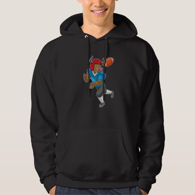 Tjur Fotboll Sport Hoodie (Framsida)