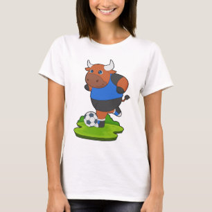 Tjur Fotbollsspelare Fotboll Sport T Shirt